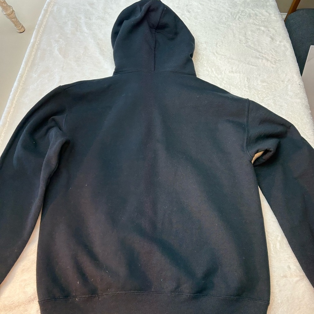 Artist Union Clothing Co Black Skeleton Hand Peace Sign Hoodie Sweatshirt - Picture 3 of 5